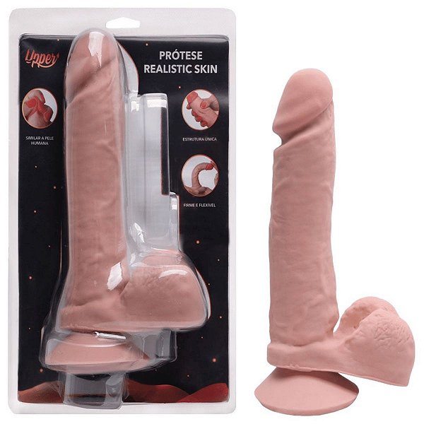 Pênis Cyber Skin Thor Realistic Com Ventosa 18 X 5 Cm Upper
