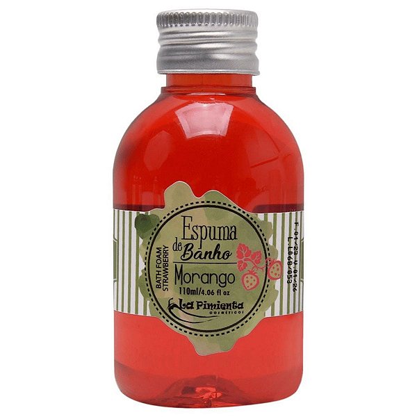 Espuma De Banho Morango Aromática Top 110Ml La Pimienta
