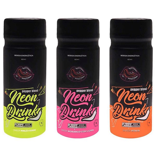 Neon Drink Bebida Energética Concentrado 60Ml Pepper Blend