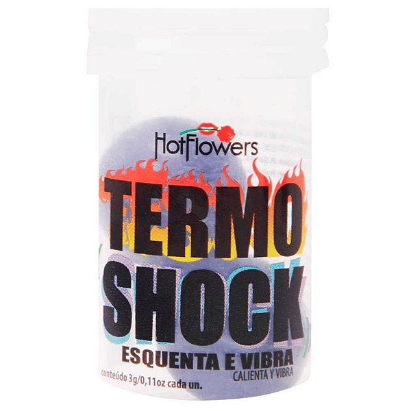 Bolinha Explosiva Termo Shock Esquenta E Vibra Hot Flowers