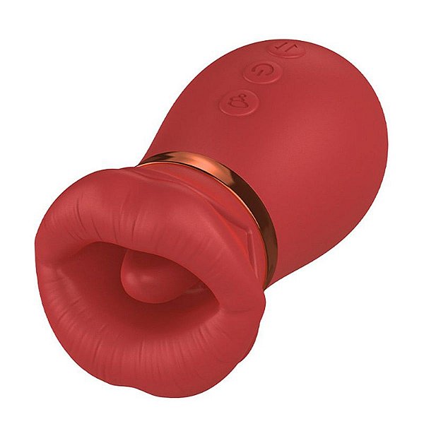 Vibrador Boca Estimuladora com Língua - 10 Modos de Vibração