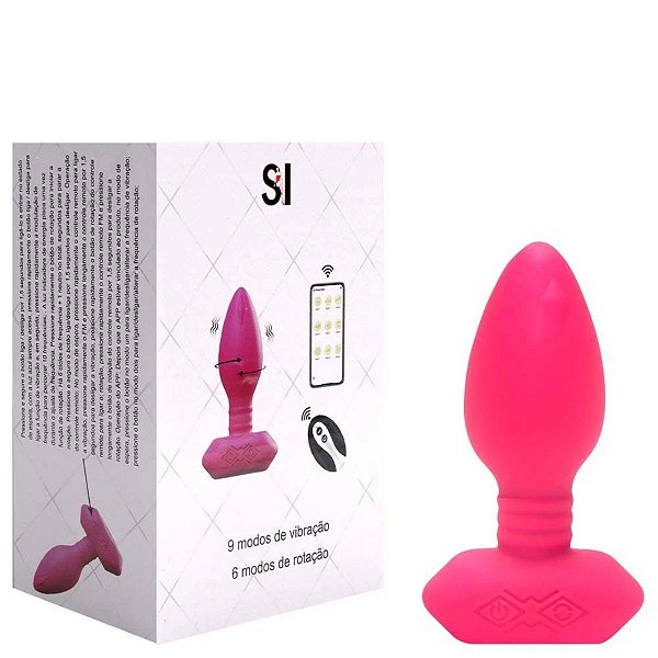 Plug Anal Vibro E Rotação Com App e Controle Sexy Import