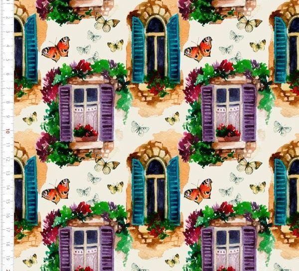 Estampa Borboletas na Janela Ref: E4334