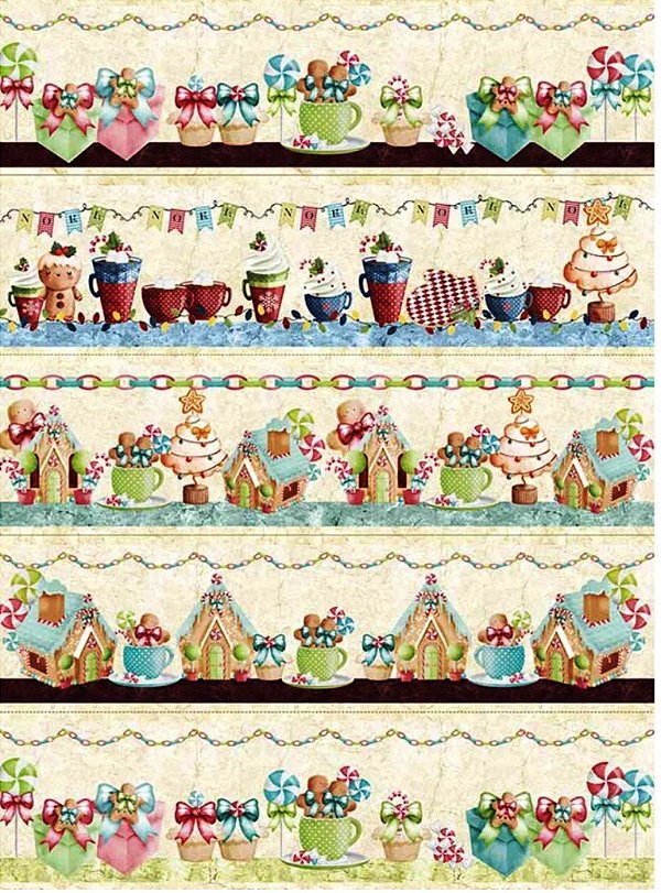 Estampa Barrados Natalino  Ref: DS385