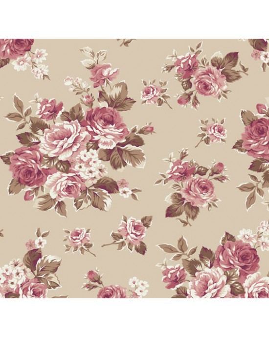 Estampa Floral Bege Ref: 180619/1