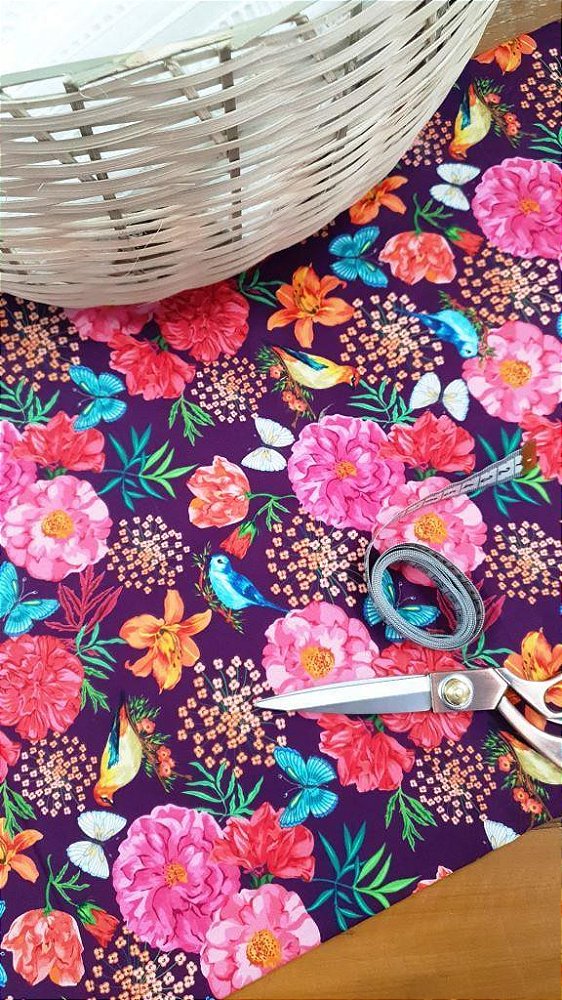 Estampa Floral Beija Flor   REF:  IG006