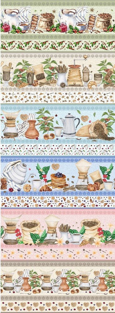 Estampa Barrados Café ref: 8163