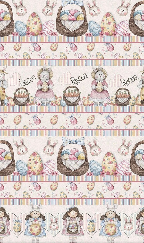 Estampa Barrados Páscoa REF: FF017