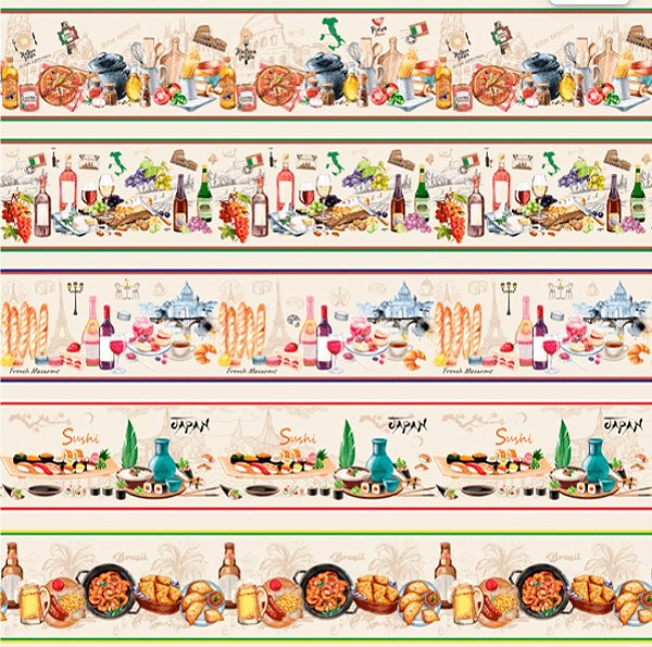 Estampa Barrados Food and Drinks REF: 7912