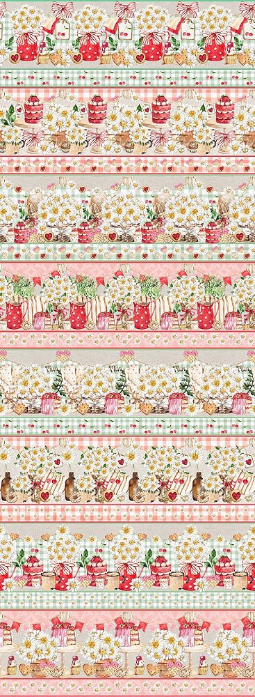 Estampa Barrados Minha Doce Margarida Ref. 8461