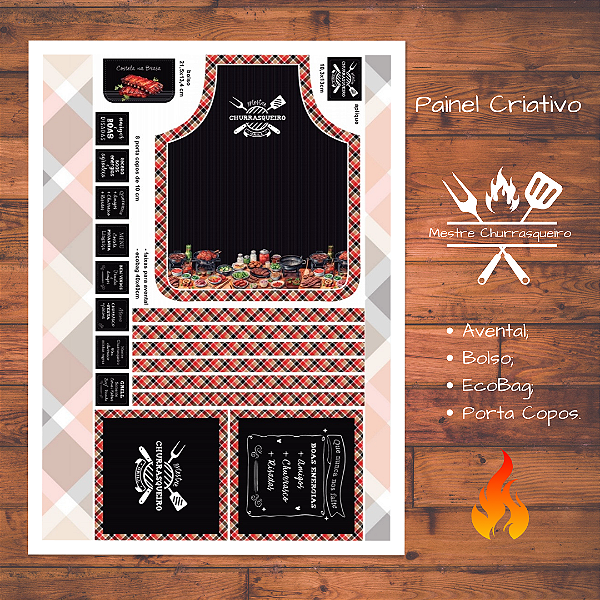 Painel Criativo Mestre Churrasqueiro REF: 11476