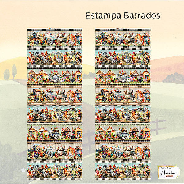 Estampa Barrados Sítio Vale Verde