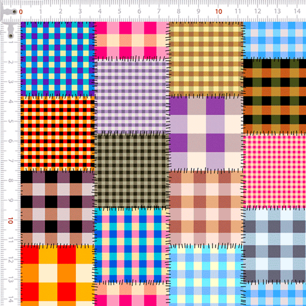 Retalhos de Tricoline 23x23