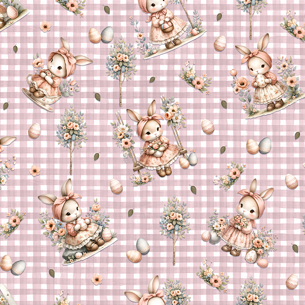 Estampa Corrida Páscoa - Garden Bunny