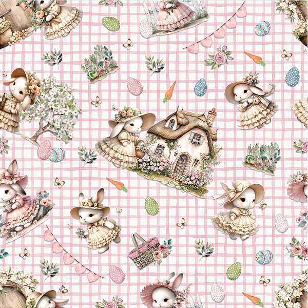 Estampa Corrida Páscoa - Lady Bunny