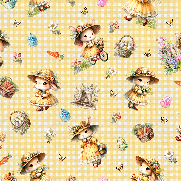 Estampa Corrida Yellow Bunny