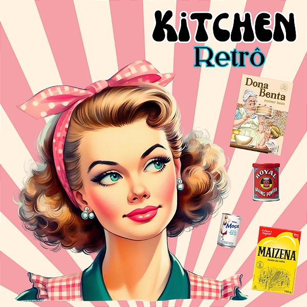 Estampa Barrados Cozinha Retrô