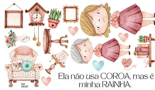 Kit Customização: Ela não usa COROA, mas é minha RAINHA