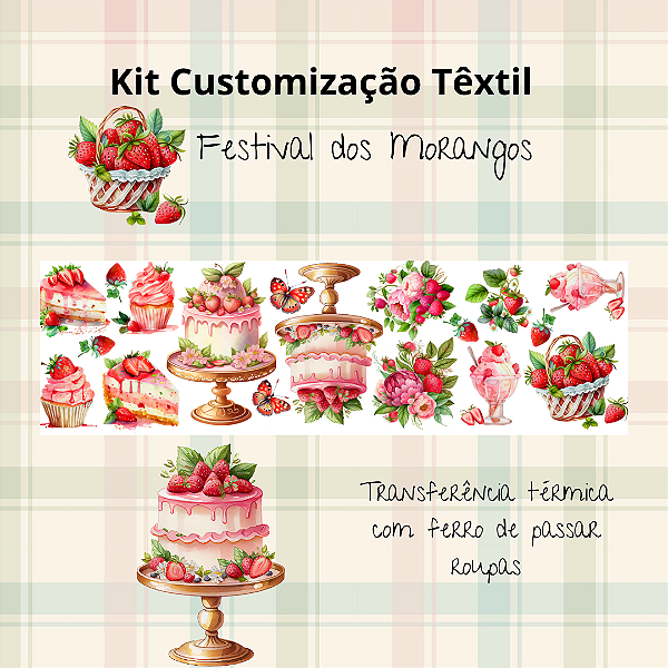 Kit Customização Festival do Morango