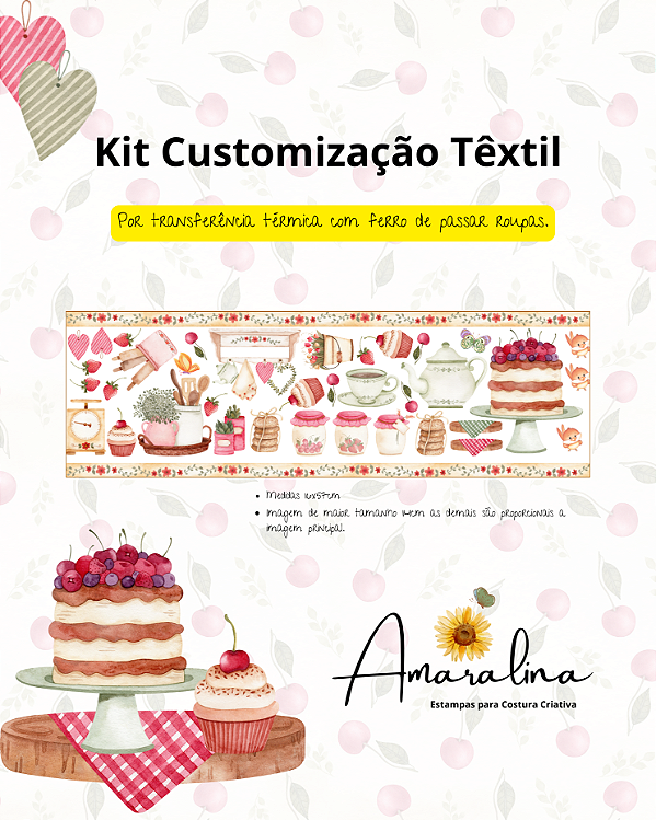 Kit Customização Têxtil - Afeto