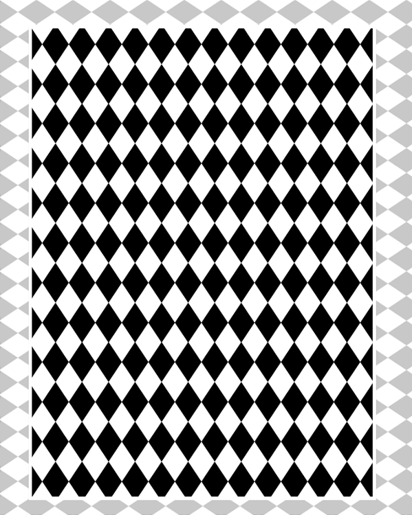 Estampa Composê Black e White