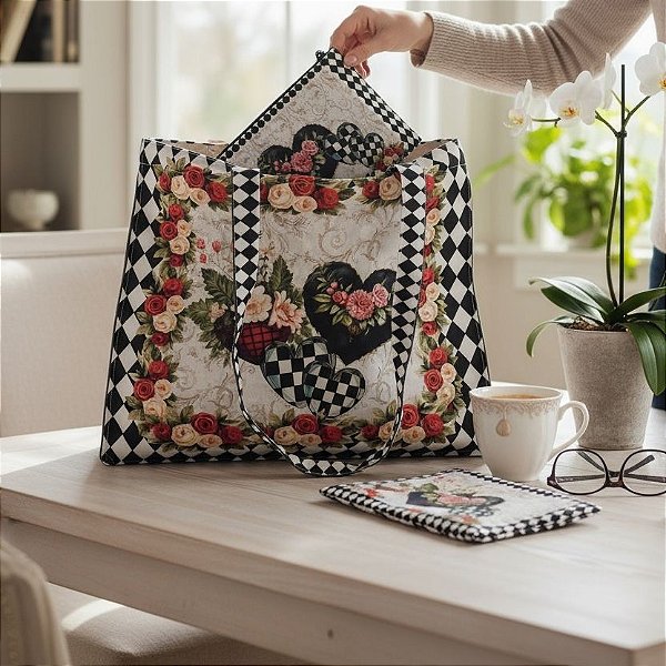 Tote Bag - Black White