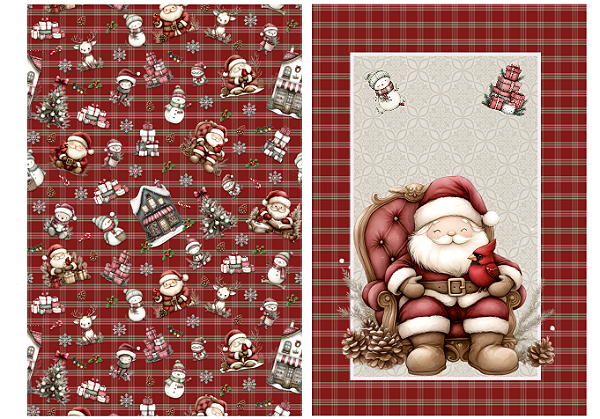 Painel Criativo Saquinho de Presente - Encantos Natalinos