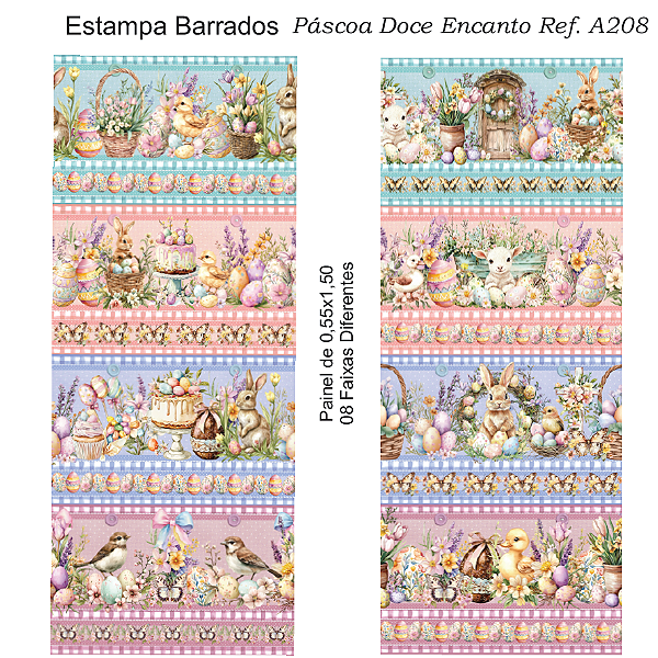 Estampa Barrados Doce Encanto