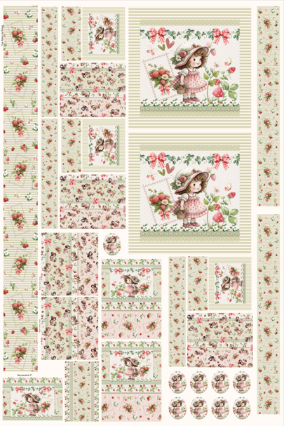 Painel Criativo ToteBag Moranguinhos