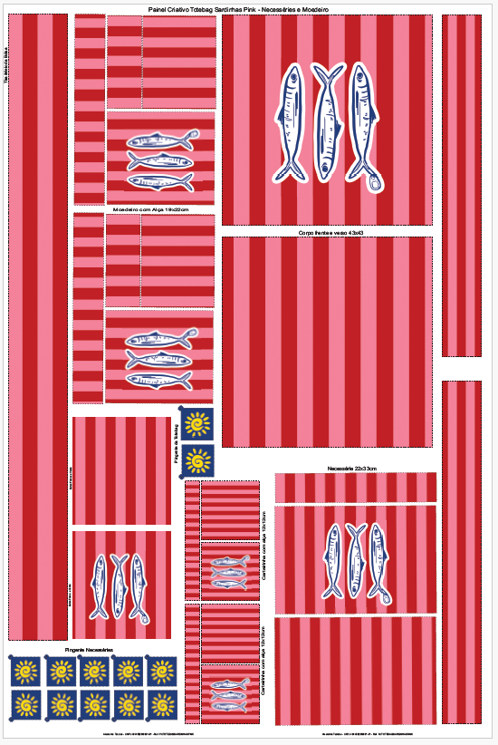 Painel Criativo ToteBag Sardinha Pink