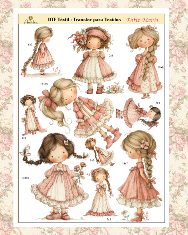 DTF Têxtil - Transfer para Tecidos Petit Marie
