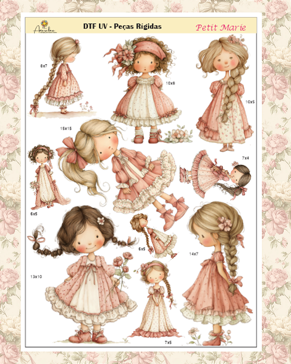 DTF UV - Transfer para Peças Rígidas Petit Marie