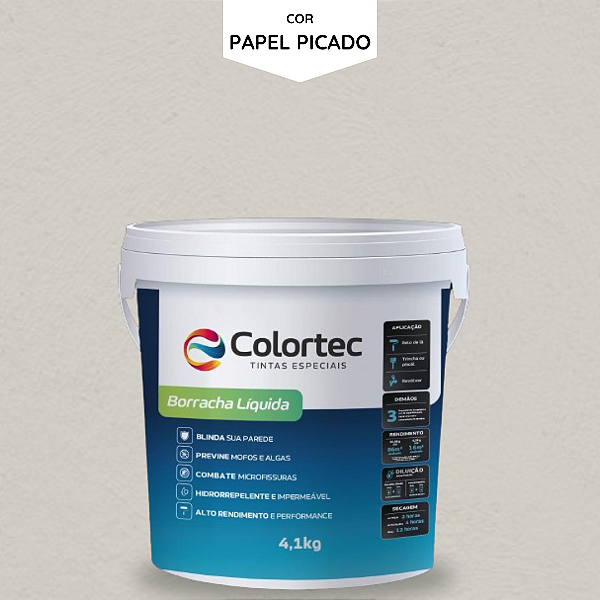 TINTA BORRACHA LIQUIDA 18L - COR PAPEL PICADO