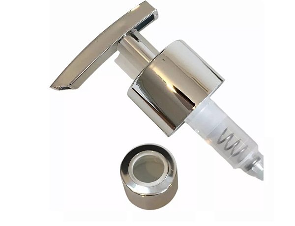 Válvula Para Sabonete Líquido + Tampa Difusor R28 Prata Luxo