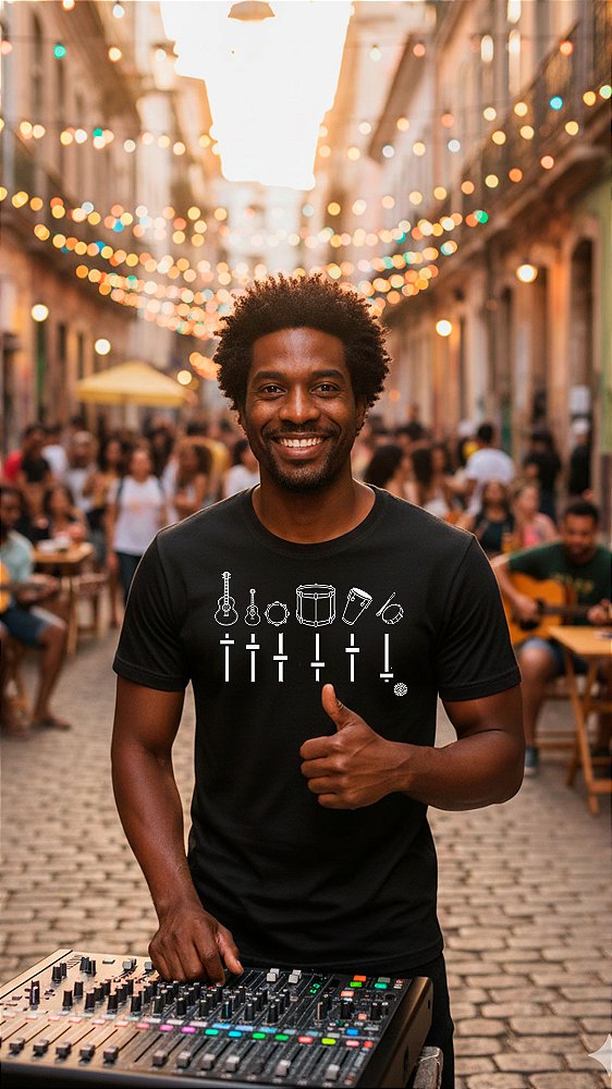 Camisa Masculina Mesa Som