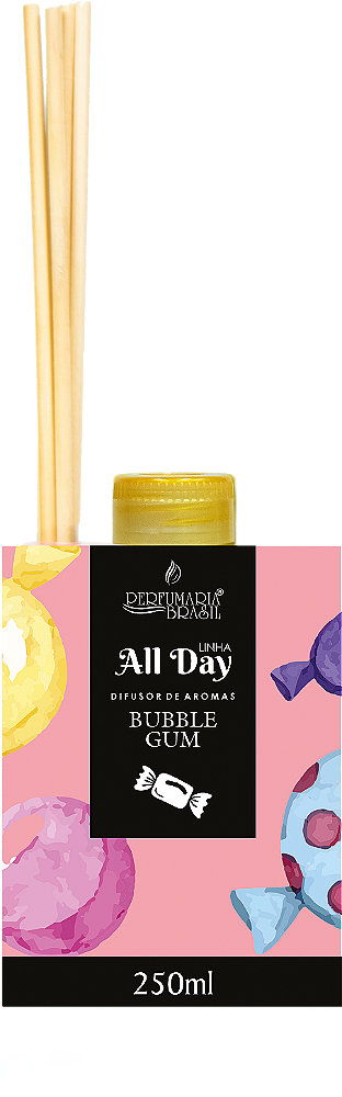 DIFUSOR DE AROMAS ALL DAY C/ CAIXA 250 ML - BUBBLE GUM