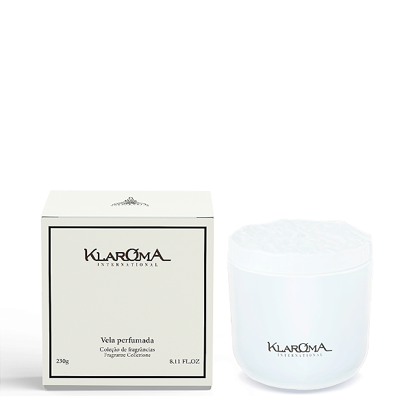 Vela Branca Cristal Rosa & Almíscar - 230g
