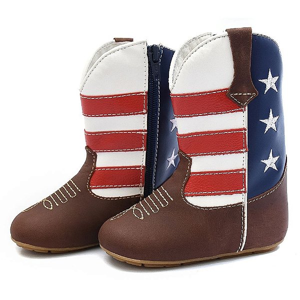 Bota Texana Infantil Unissex em Couro Cor Cores - Modelo 1305 | Bili Bilu