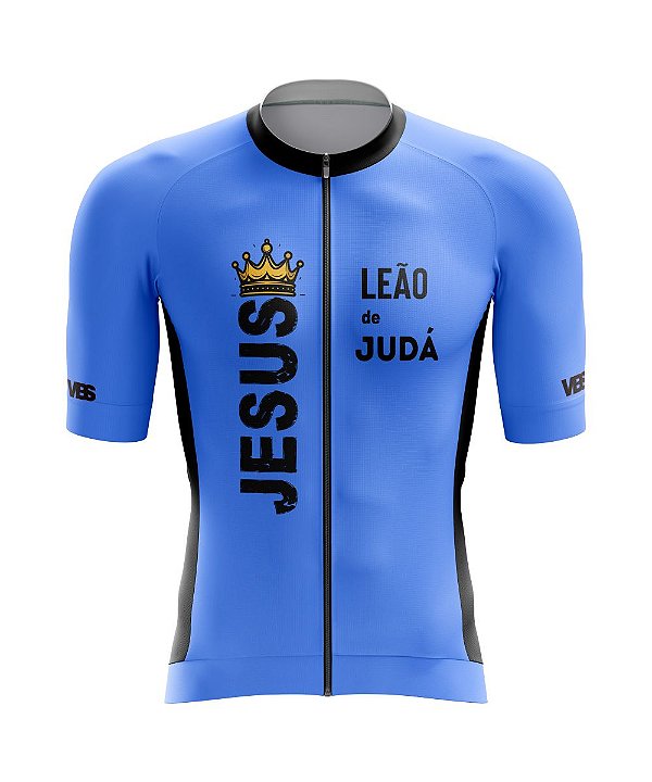 Camisa Ciclismo Leão de Juda Azul