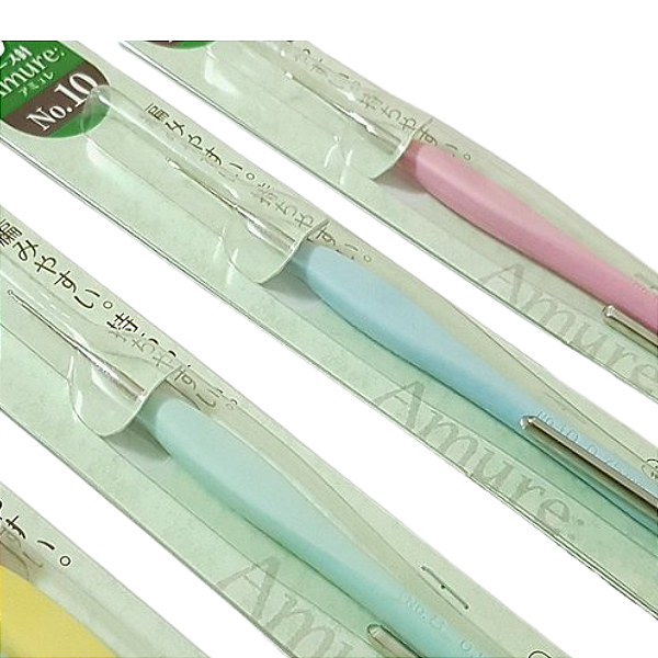 Agulha de Crochê para Linha Fina c/ Protetor. Clover. AG0016