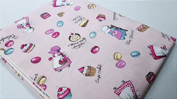 Sunbonnet Cupcake. Algodão Japonês. JT0032 (49x55cm)