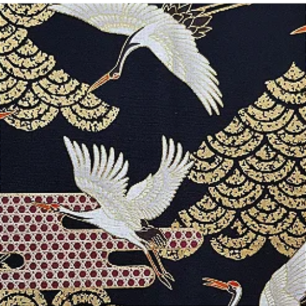Great Tsuru. Tecido Japonês Douradinho. 0000560 (49x55cm)