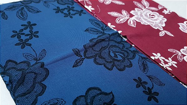 Floral de Renda. Algodão Japonês. 3200003 (50x55cm)