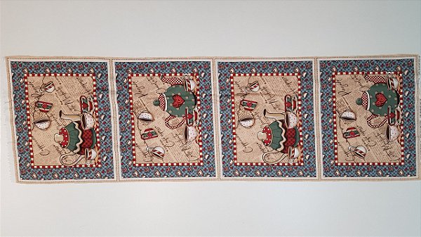 Café. Jogo Americano - Painel Faça Você Mesmo. Tecido Digital 100%Algodão