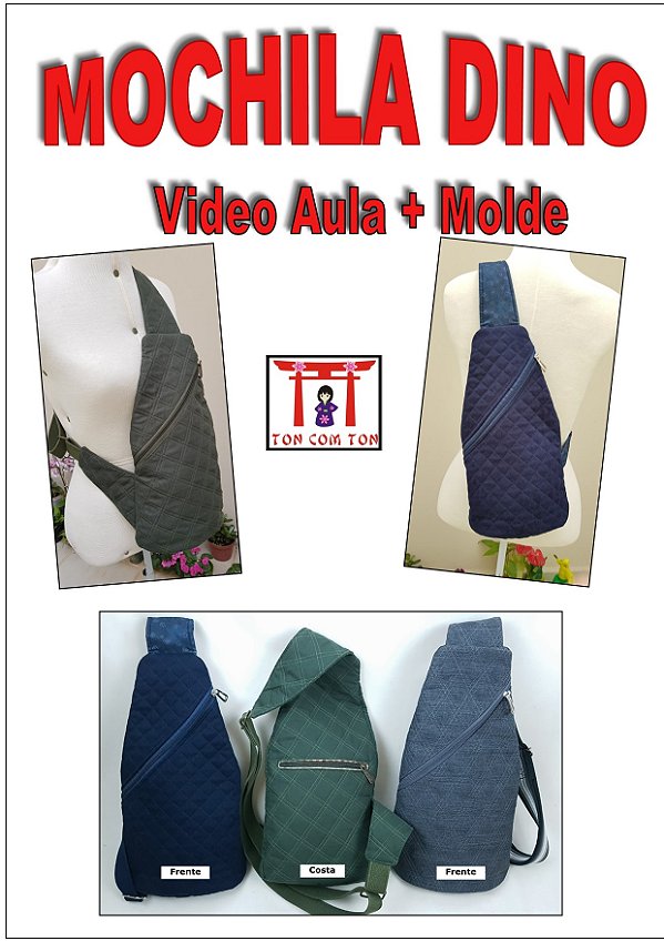 Projeto+Video Aula:  Mochila Dino