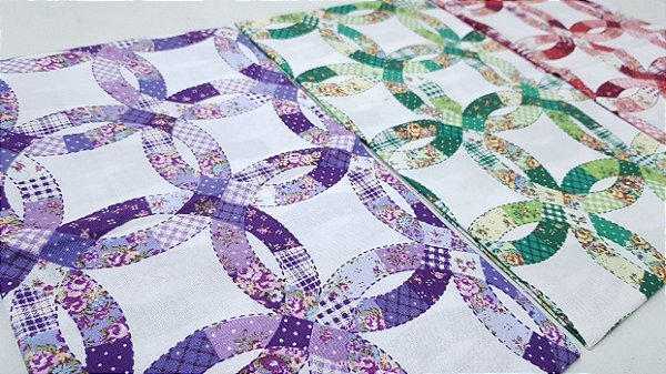 Flower in Circle. Algodão Japonês. (49x55cm)