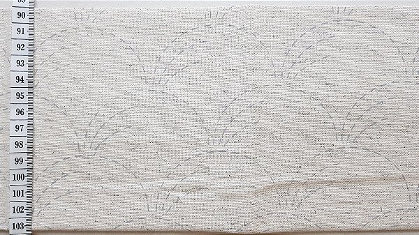 Risco Sashiko Waves. Tec.Linho Nac.