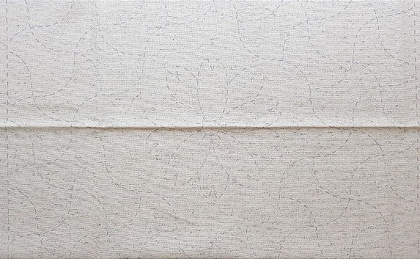 Risco Sashiko. Sakura.TCT Tec.Linho Nacional