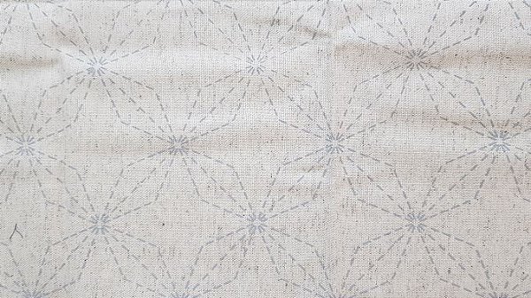 Risco Sashiko Estrelas. Tec.Linho Nac.