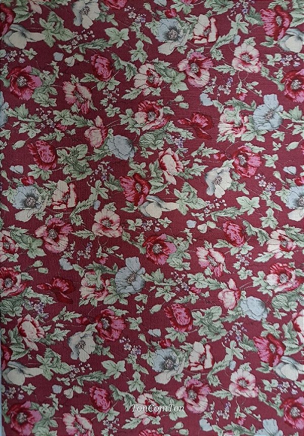 Fundo vinho. Tecido Japonês. JF0009 (49x55cm)